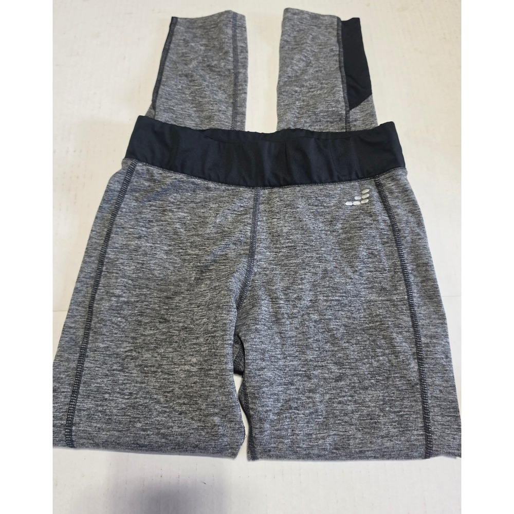 BCG Womens Gray Heathered Space Dye Athletic Workout Leggings Size Small S